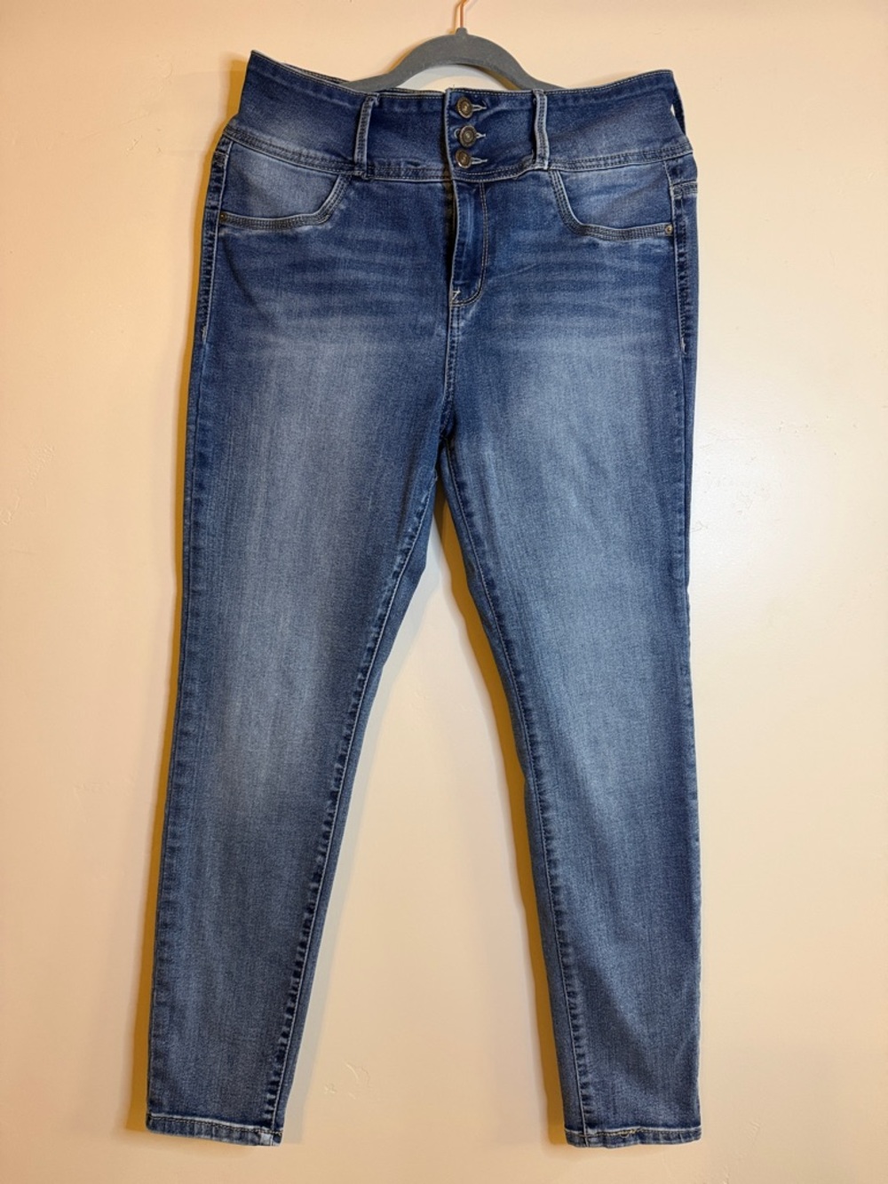 Wallflower Dark Indigo High-Rise Skinny Jeans